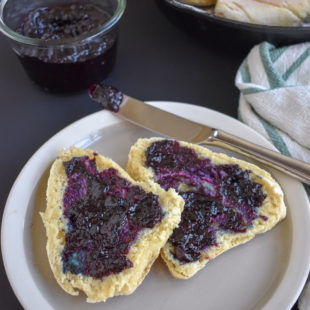 Irish Soda Farls with Blueberry Lemon Jam