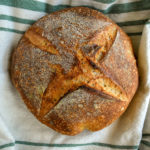 Baking Bread- Sourdough on Towel