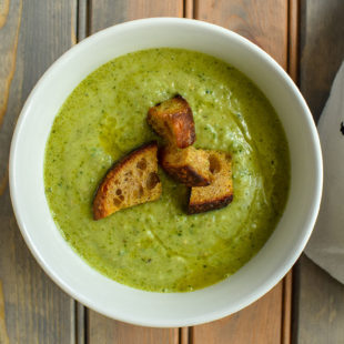 Green Gazpacho with Brooklyn Grange Hot Sauce