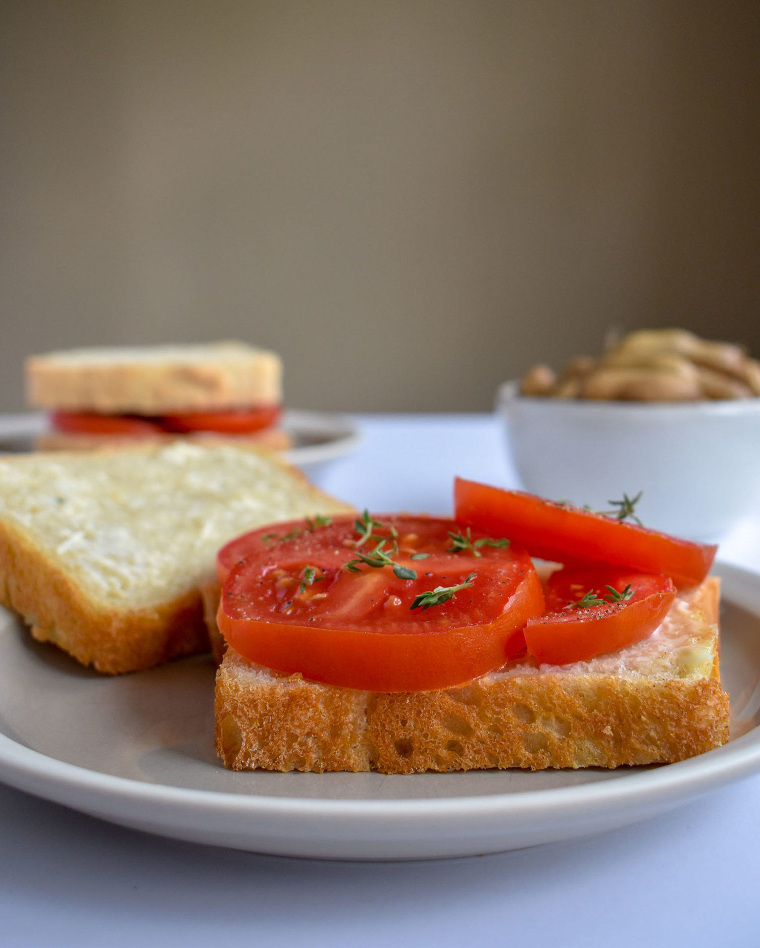 Tomato and Mayo Sandwiches
