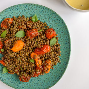 Warm Lentil Salad- Travel Food Recipe