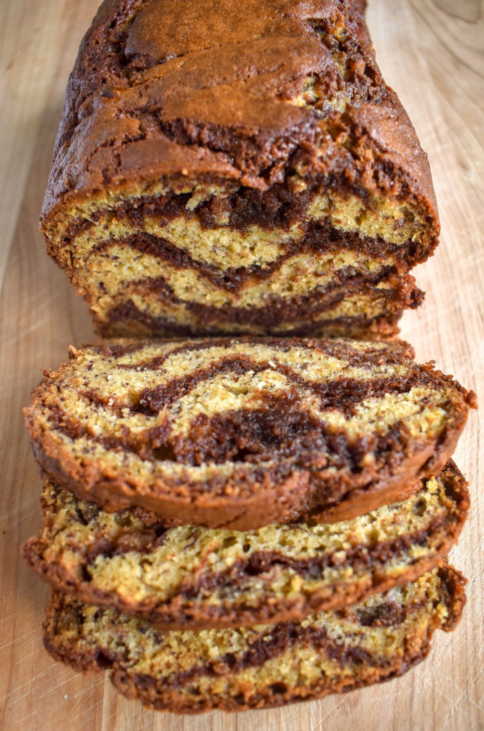 Marbled Nutella Banana Bread